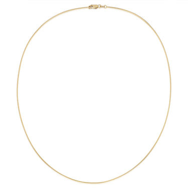 9ct Yellow Gold 45cm Omega Chain