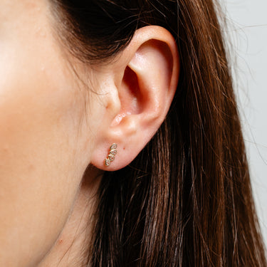 Climber Stud Earrings in 9ct Yellow Gold