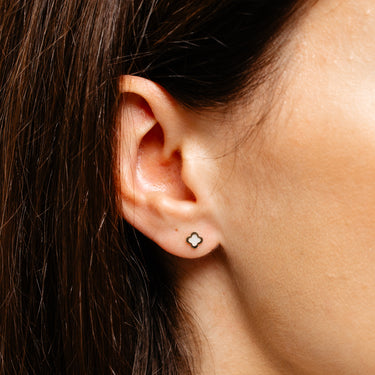Clover Stud Earrings in 9ct Yellow Gold