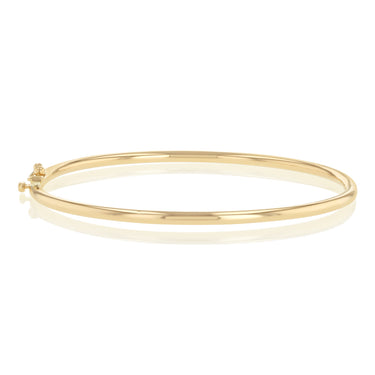 Plain Hinge Bangle in 9ct Yellow Gold