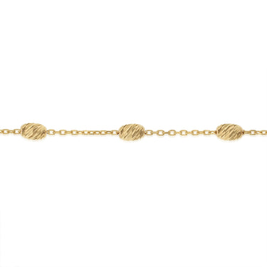 Satellite Oval Adjustable 19cm Bracelet in 9ct Yellow Gold