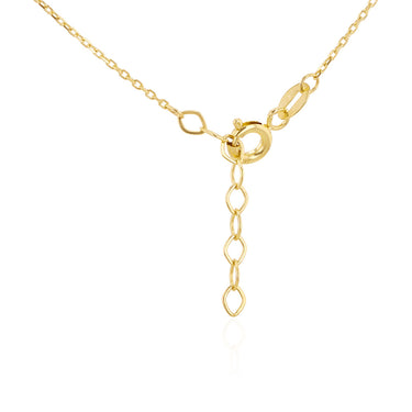 Multicolour Cubic Zirconia 43CM Adjustable Chain in 9ct Yellow Gold