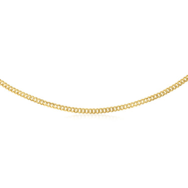 Flat Curb 55cm Chain in 9ct Yellow Gold