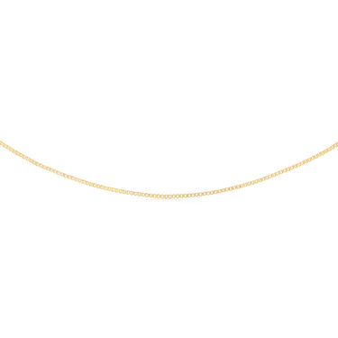 9ct Yellow Gold Diamond Cut Box 50cm Chain