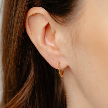 9ct Yellow Gold Fancy Creole Hoop Earrings