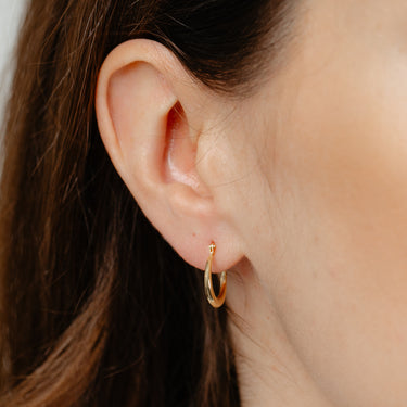9ct Yellow Gold Creole Hoop Earrings