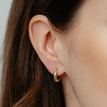 9ct Yellow Gold Creole Hoop Earrings