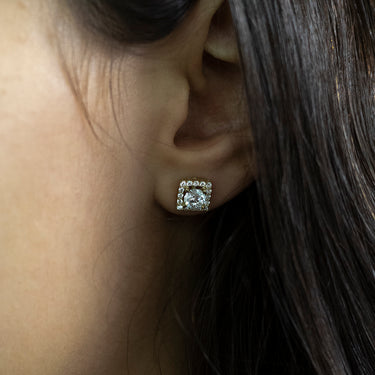 9ct Yellow Gold Zirconia Studs