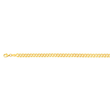 9ct Yellow Gold Cubic Zirconia Chain Bracelet