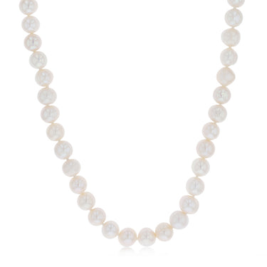 White Freshwater Pearl Bracelet, Necklace & Earring Set with Sterling Silver Clasp