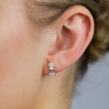 9ct Yellow Gold Cubic Zirconia Studs Earrings