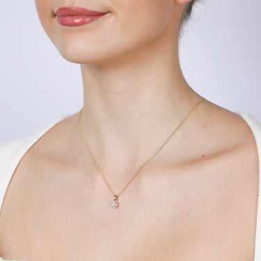 9ct Yellow Gold 0.90 Ct Solitaire Cubic Zirconia Pendant