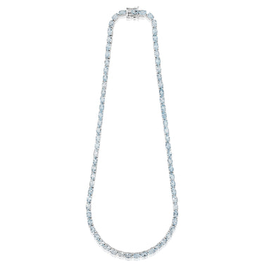 41.8 Carat Blue Topaz Necklace 45cm in Sterling Silver