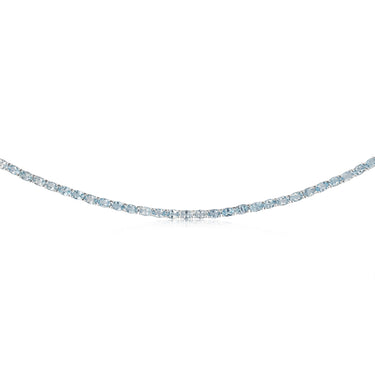 41.8 Carat Blue Topaz Necklace 45cm in Sterling Silver