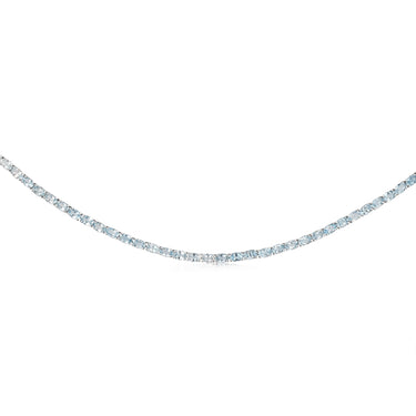 41.8 Carat Blue Topaz Necklace 45cm in Sterling Silver