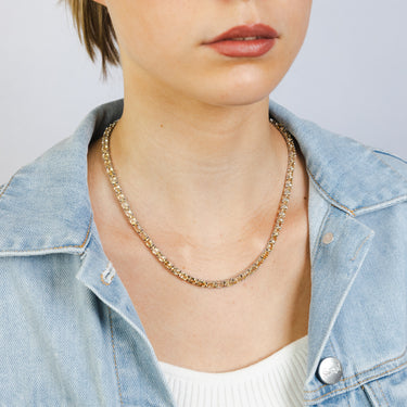 32.8 Carat Citrine Necklace 45cm in Sterling Silver