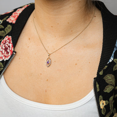 Amethyst Pendant in 9ct Yellow Gold