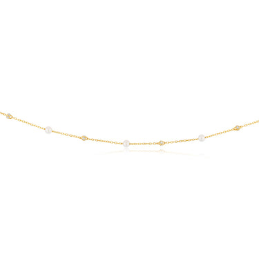 Freshwater Pearl on Adjustable 45cm Length in 9ct Yellow Gold Chain