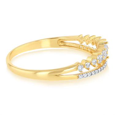 Zirconia Ring in 9ct Yellow Gold