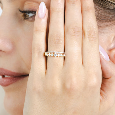 Zirconia Ring in 9ct Yellow Gold