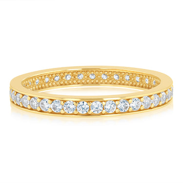 Zirconia Ring in 9ct Yellow Gold