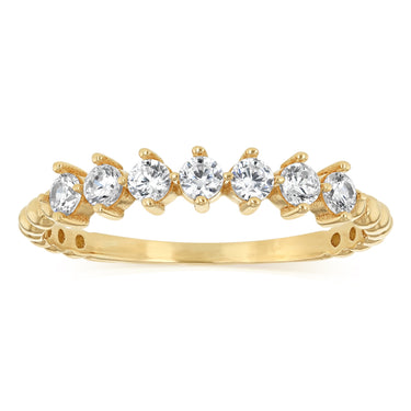 Zirconia Ring in 9ct Yellow Gold