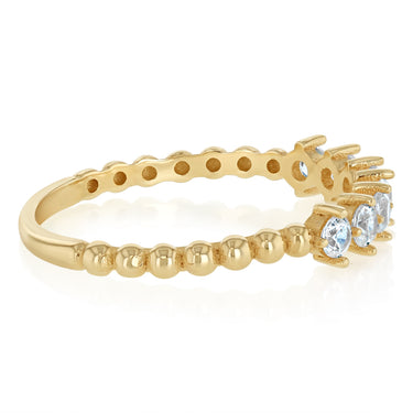 Zirconia Ring in 9ct Yellow Gold