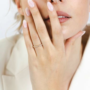 Cubic Zirconia Ring in 9ct Yellow Gold