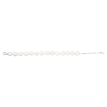 Freshwater Baroque White Pearl in Sterling Silver