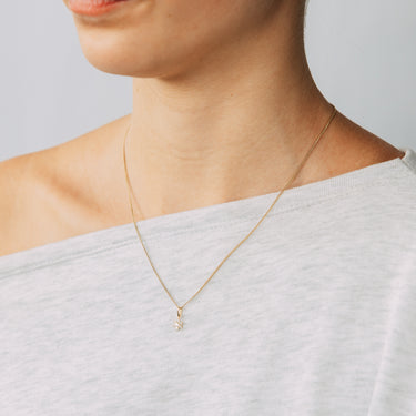 Cubic Zirconia Pendant in 9ct Yellow Gold