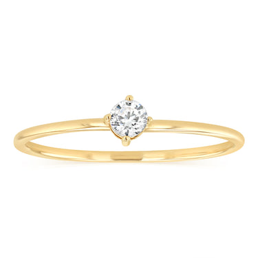 Cubic Zirconia Ring in 9ct Yellow Gold
