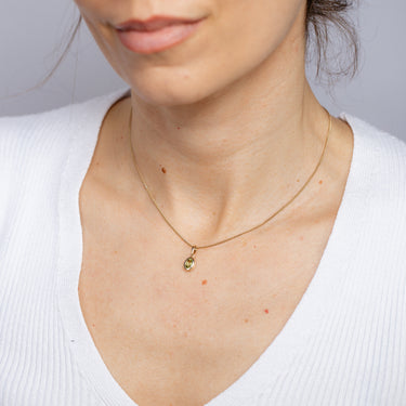 Peridot Pendant in 9ct Yellow Gold