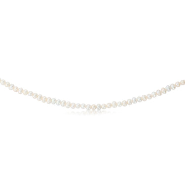 Potato Shape Pearl 50cm Necklace in Sterling Silver