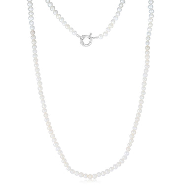 Potato Shape Necklace 50cm Necklace in Sterling Silver