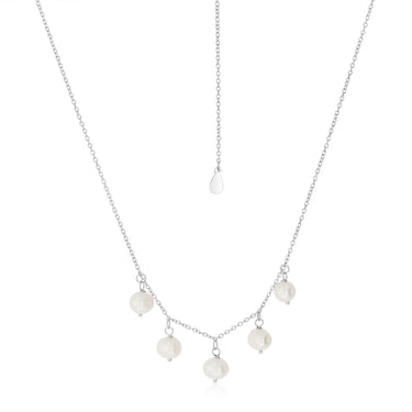 6-7mm White Freshwater Pearl Chain in Sterling Silver