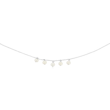 6-7mm White Freshwater Pearl Chain in Sterling Silver