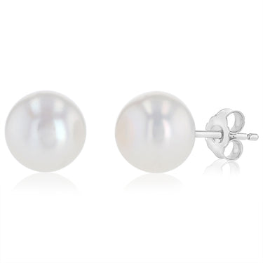 Freshwater Pearl Earrings Set in Sterling Silver