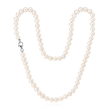 Freshwater Pearl 45cm Necklace in Sterling Silver