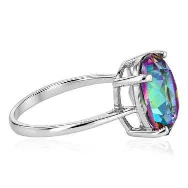 Mystic Quartz Ring in Sterling Silver