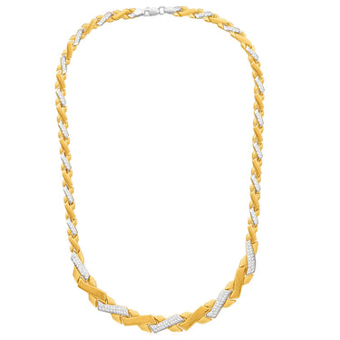 9ct Yellow Gold Silver Filled 45cm Fancy Chain
