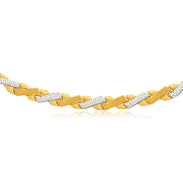 9ct Yellow Gold Silver Filled 45cm Fancy Chain