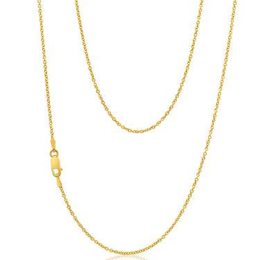 9ct Superb Yellow Gold Silver Filled Belcher Chain