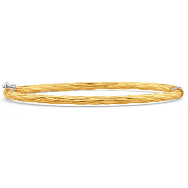 9ct Yellow Gold Silver Filled 60mm Bangle