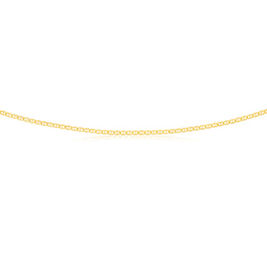 9ct Yellow Gold Silver Filled Anchor 50 Gauge Chain in 50cm