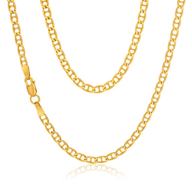 9ct Superb Yellow Gold Silver Filled Anchor Chain