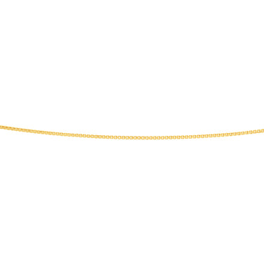 9ct Yellow Gold Silver Filled Box Link 45cm chain