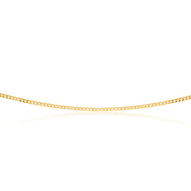 9ct Yellow Gold Silver Filled 50cm Curb Chain