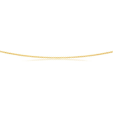 9ct Delightful Yellow Gold Silver Filled Belcher Chain