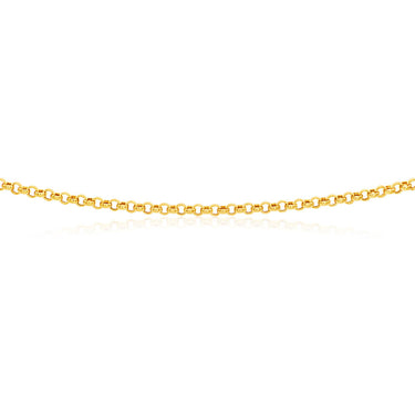 9ct Enticing Yellow Gold Silver Filled Belcher Chain