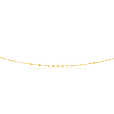 9ct Yellow Gold Silver Filled Coffee Grain Fancy 50cm Chain